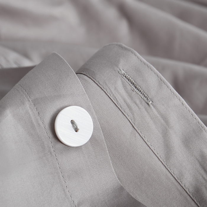 91家纺网 家纺一手货源 找家纺 优然居家纺  60支长绒棉纯色四件套 金属银灰