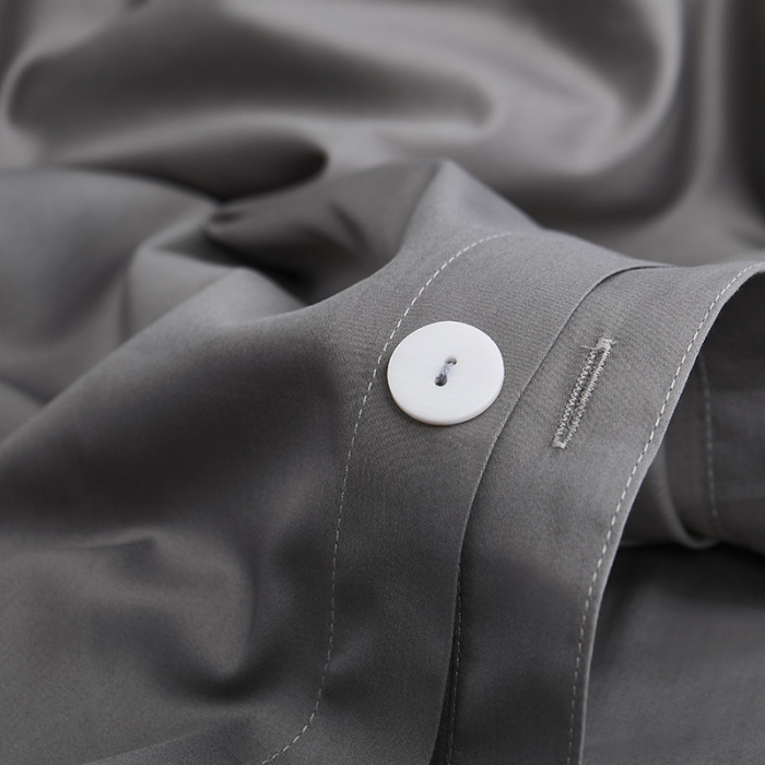 91家纺网 家纺一手货源 找家纺 优然居家纺  60支长绒棉纯色四件套 深邃灰