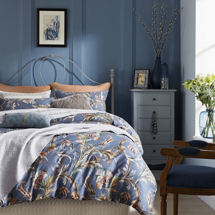 91家纺网 家纺一手货源 找家纺 （总）优然居家纺 2019数码印花长绒棉四件套