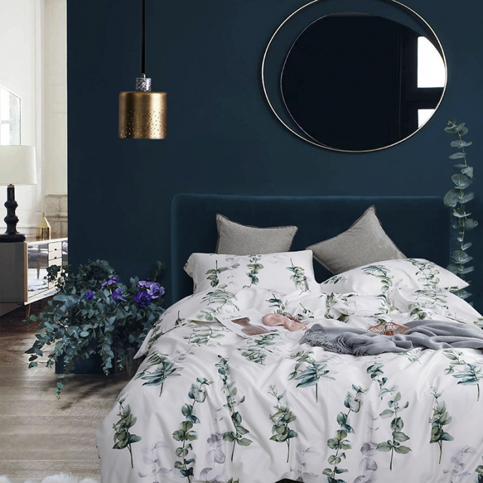 91家纺网 家纺一手货源 找家纺 优然居家纺 2019活性印花四件套新款 多琳