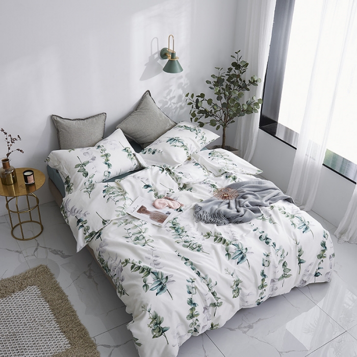 91家纺网 家纺一手货源 找家纺 优然居家纺 2019活性印花四件套新款 多琳