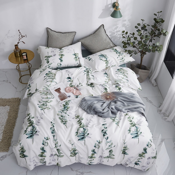 91家纺网 家纺一手货源 找家纺 优然居家纺 2019活性印花四件套新款 多琳