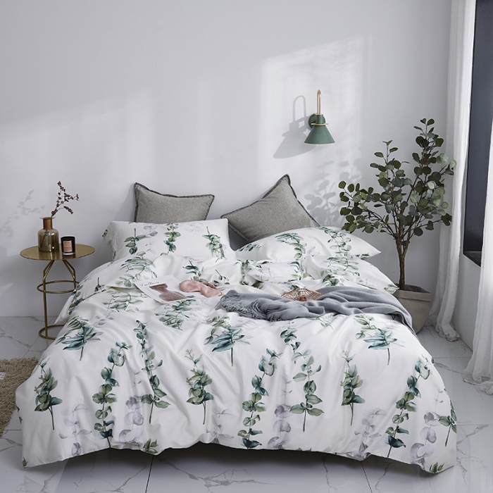 91家纺网 家纺一手货源 找家纺 优然居家纺 2019活性印花四件套新款 多琳