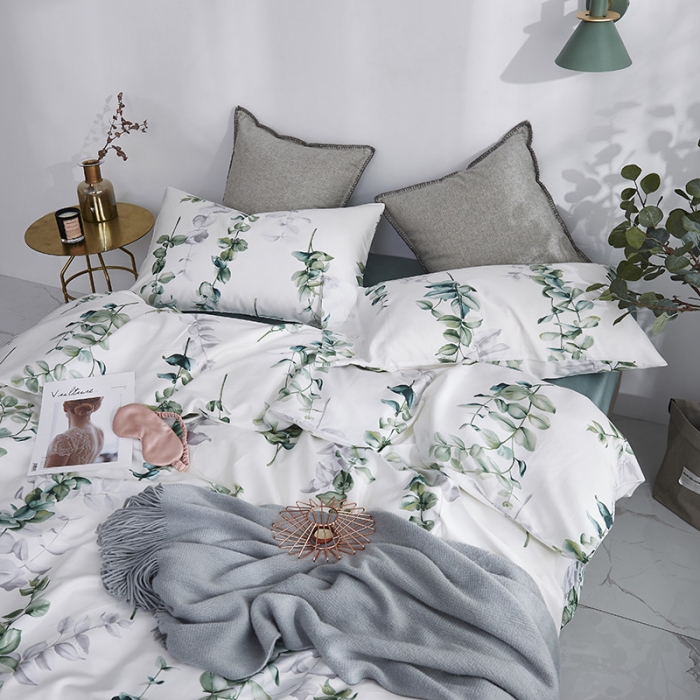 91家纺网 家纺一手货源 找家纺 优然居家纺 2019活性印花四件套新款 多琳