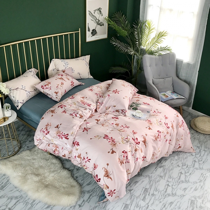 91家纺网 家纺一手货源 找家纺 优然居家纺 2019活性印花四件套新款 艺夏