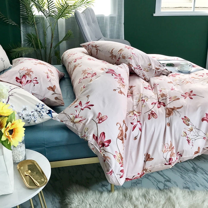 91家纺网 家纺一手货源 找家纺 优然居家纺 2019活性印花四件套新款 艺夏