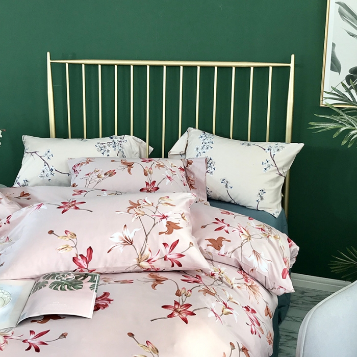 91家纺网 家纺一手货源 找家纺 优然居家纺 2019活性印花四件套新款 艺夏