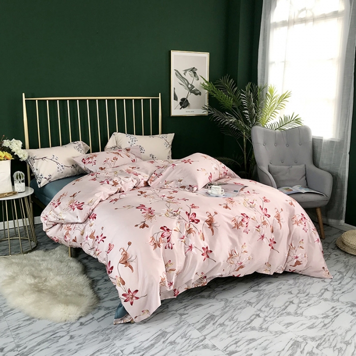 91家纺网 家纺一手货源 找家纺 优然居家纺 2019活性印花四件套新款 艺夏