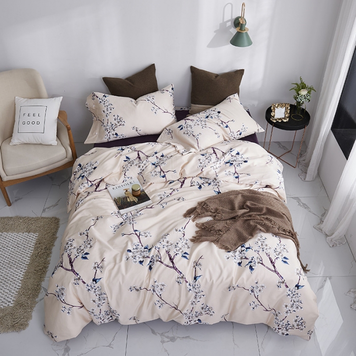 91家纺网 家纺一手货源 找家纺 优然居家纺 2019活性印花四件套新款 琦丽儿