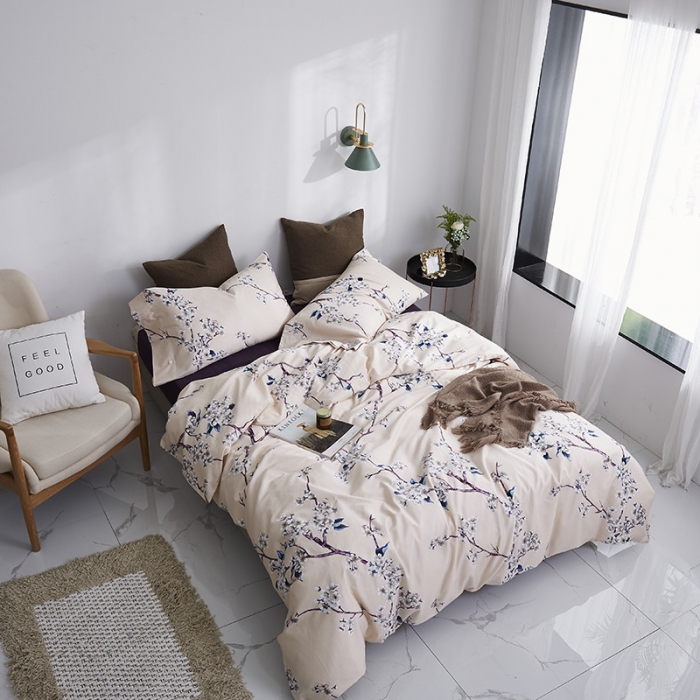 91家纺网 家纺一手货源 找家纺 优然居家纺 2019活性印花四件套新款 琦丽儿