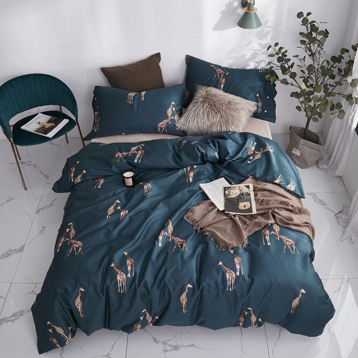 91家纺网 家纺一手货源 找家纺 优然居家纺 2019活性印花四件套新款 沃恩