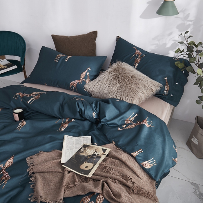 91家纺网 家纺一手货源 找家纺 优然居家纺 2019活性印花四件套新款 沃恩