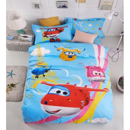 91家纺网 家纺一手货源 找家纺 （总）萌宝家纺 纯棉卡通三件套床单款