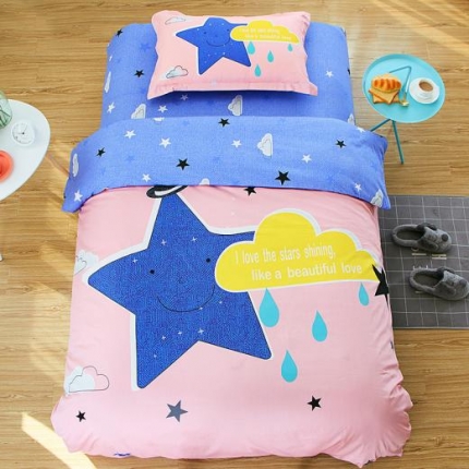 91家纺网 家纺一手货源 找家纺 （总）萌宝家纺 纯棉卡通三件套床单款