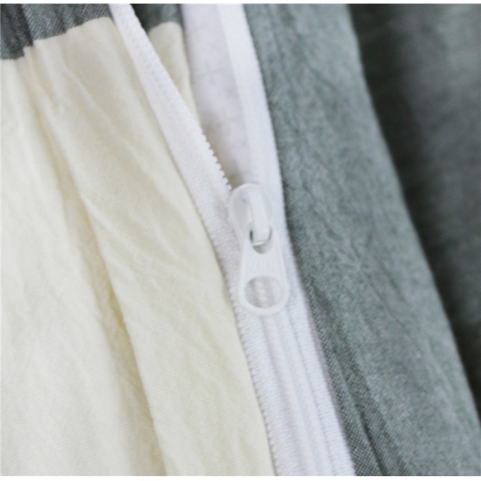 91家纺网 家纺一手货源 找家纺 例外Home 水洗棉四件套床笠款绿大格