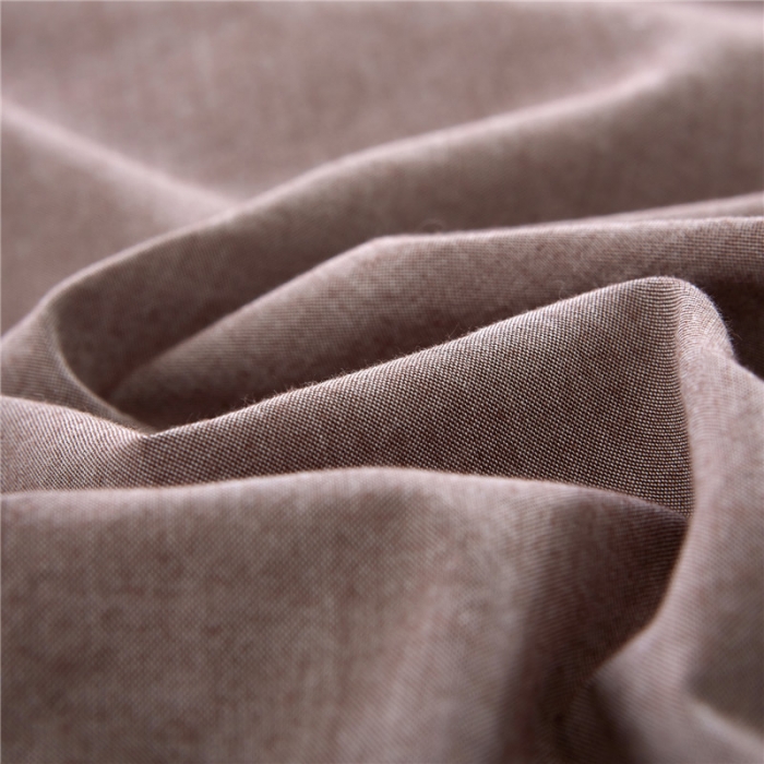 91家纺网 家纺一手货源 找家纺 例外Home 水洗棉四件套床单款素咖