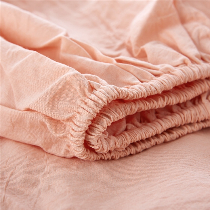 91家纺网 家纺一手货源 找家纺 例外Home 水洗棉四件套床单款素玉