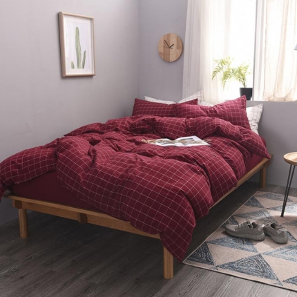 例外Home 水洗棉四件套床单款盛夏