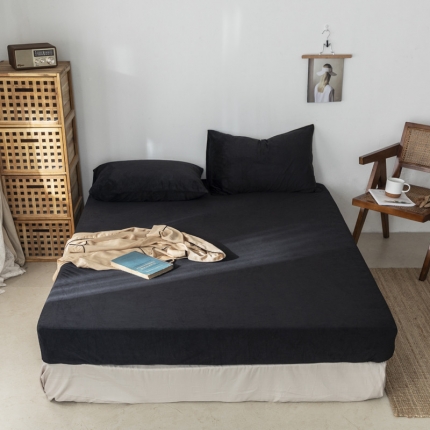 91家纺网 家纺一手货源 找家纺 （总）例外Home 2023新款日式良品天鹅绒单床笠