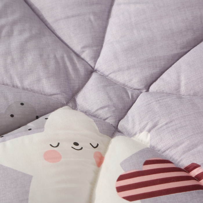 91家纺网 家纺一手货源 找家纺 畅销被业 2021新款印花冬被 灰色空间