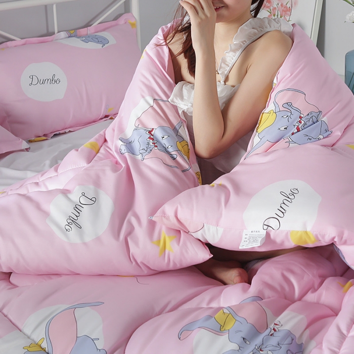 91家纺网 家纺一手货源 找家纺 畅销被业 2021新款印花冬被 小飞象