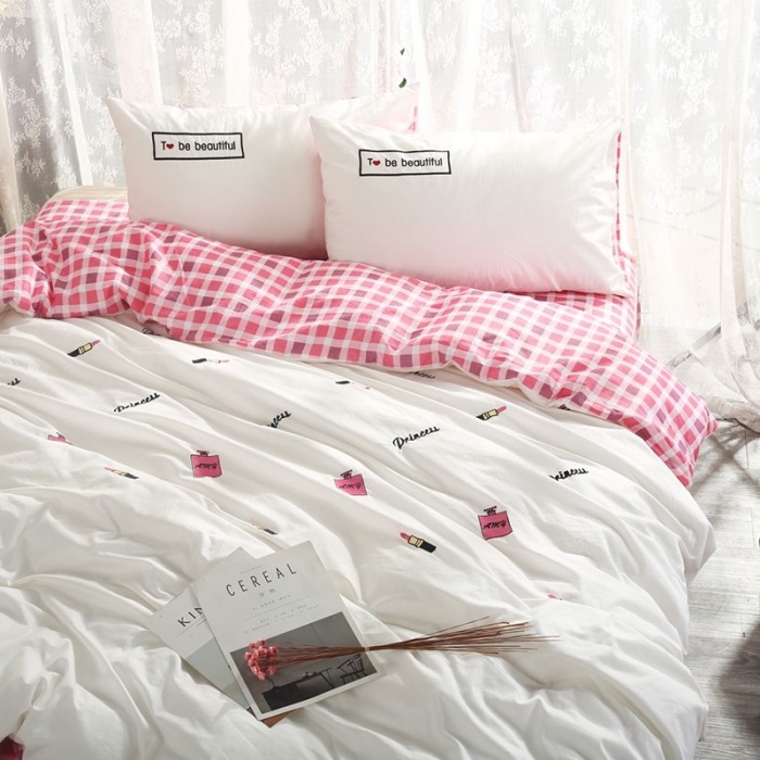 91家纺网 家纺一手货源 找家纺 艾米家居 全棉绣花四件套摩登公主