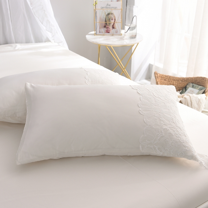 91家纺网 家纺一手货源 找家纺 艾米家居 水洗真丝四件套纯真系列 奶白色