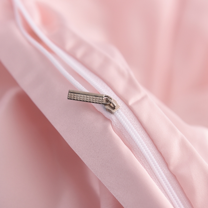 91家纺网 家纺一手货源 找家纺 艾米家居 水洗真丝四件套纯真系列 粉玉色