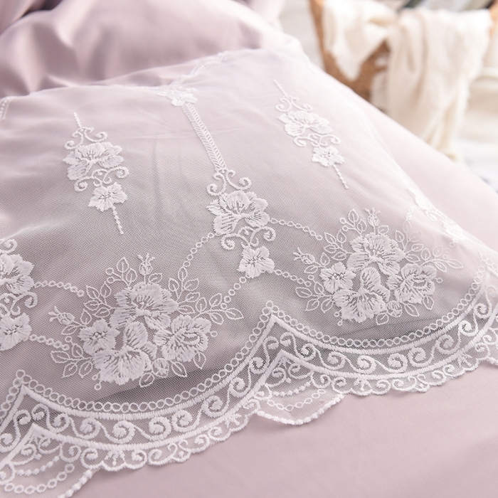 91家纺网 家纺一手货源 找家纺 艾米家居 水洗真丝四件套纯真系列 浅香槟色