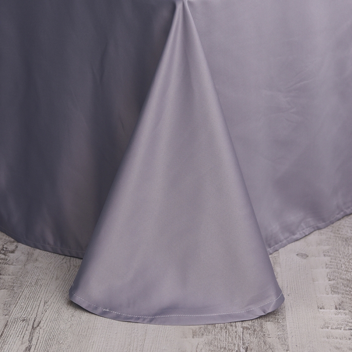 91家纺网 家纺一手货源 找家纺 艾米家居 水洗真丝四件套纯真系列 蓝灰色