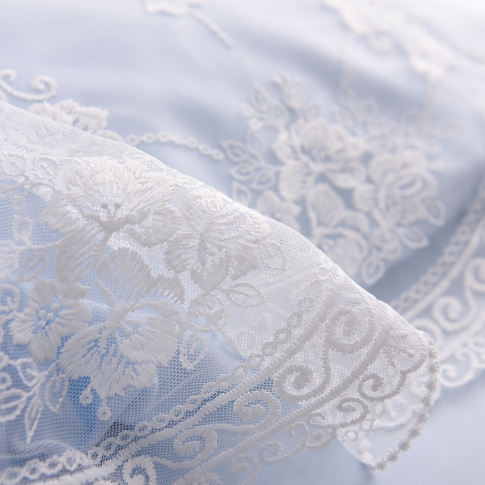 91家纺网 家纺一手货源 找家纺 艾米家居 水洗真丝四件套纯真系列 浅蓝色