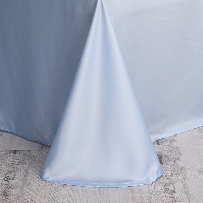 91家纺网 家纺一手货源 找家纺 艾米家居 水洗真丝四件套纯真系列 浅蓝色