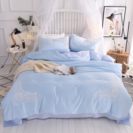 91家纺网 家纺一手货源 找家纺 （总）艾米家居18年新款水洗真丝四件套（床单床笠款）床单款