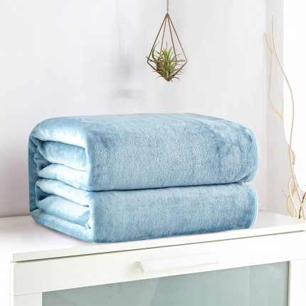 91家纺网 家纺一手货源 找家纺 总来菲2025纯色金貂绒毯法兰绒毯子加厚法莱绒1.5KG公斤