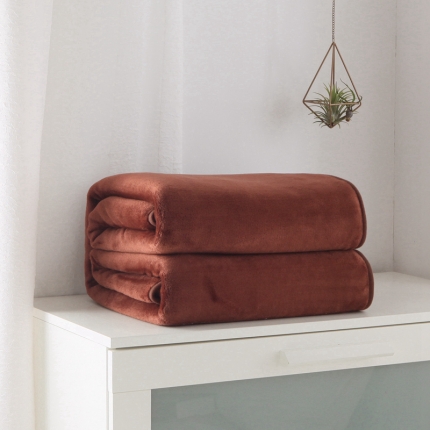 91家纺网 家纺一手货源 找家纺 （总）来菲毛毯 320克金貂绒纯色毛毯加厚盖毯毯子1.5公斤