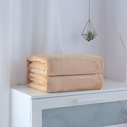 91家纺网 家纺一手货源 找家纺 （总）来菲毛毯 320克金貂绒纯色毛毯加厚盖毯毯子1.5公斤