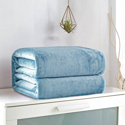 91家纺网 家纺一手货源 找家纺 （总）来菲毛毯 320克金貂绒纯色毛毯加厚盖毯毯子1.5公斤