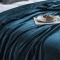 91家纺网 家纺一手货源 找家纺 2.5公斤加厚礼品钢丝包装外贸纯色法兰绒毛毯毯子素色 孔雀绿
