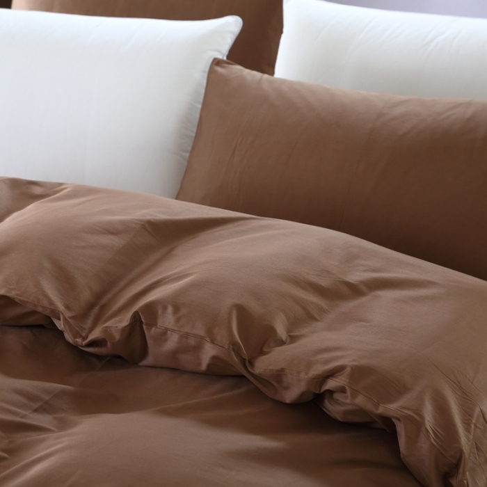 91家纺网 家纺一手货源 找家纺 拼社家纺 纯色单品被套  胡桃咖