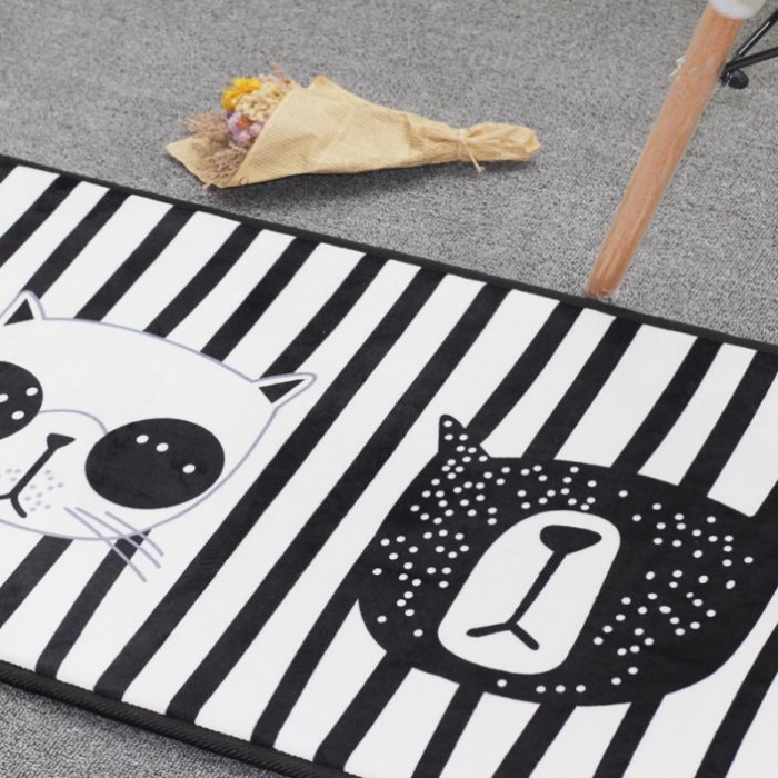 91家纺网 家纺一手货源 找家纺 昔可家纺 长条地垫瑜伽垫爬爬垫酷酷猫