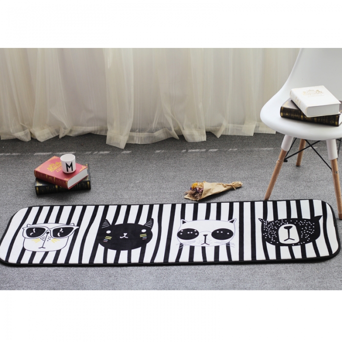 91家纺网 家纺一手货源 找家纺 昔可家纺 长条地垫瑜伽垫爬爬垫酷酷猫