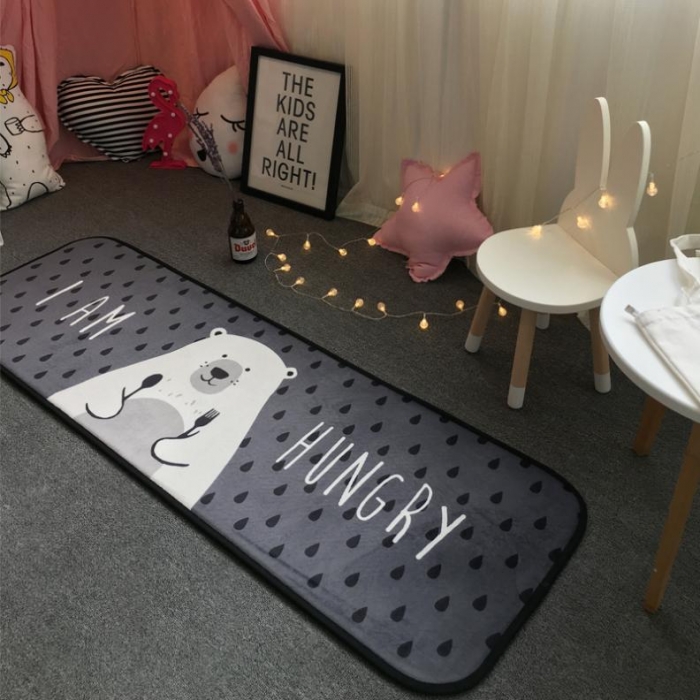 91家纺网 家纺一手货源 找家纺 昔可家纺 长条地垫瑜伽垫爬爬垫贪吃熊