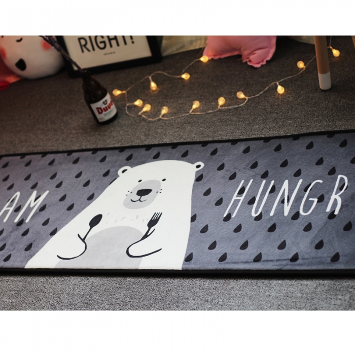 91家纺网 家纺一手货源 找家纺 昔可家纺 长条地垫瑜伽垫爬爬垫贪吃熊