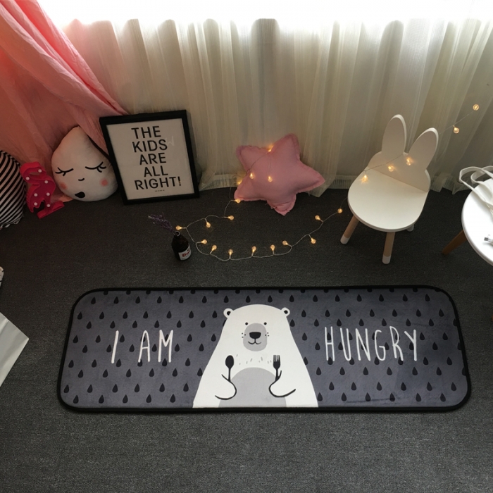 91家纺网 家纺一手货源 找家纺 昔可家纺 长条地垫瑜伽垫爬爬垫贪吃熊