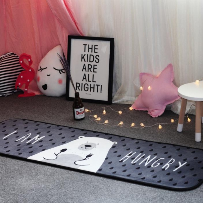 91家纺网 家纺一手货源 找家纺 昔可家纺 长条地垫瑜伽垫爬爬垫贪吃熊