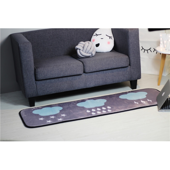91家纺网 家纺一手货源 找家纺 昔可家纺 长条地垫瑜伽垫爬爬垫云朵雨滴