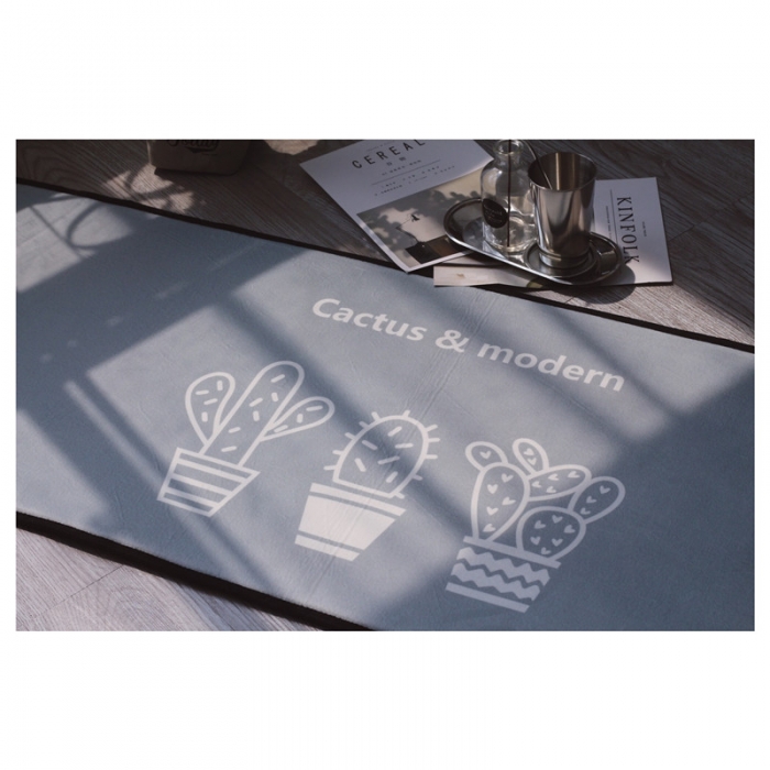 91家纺网 家纺一手货源 找家纺 昔可家纺 2017新款长条地垫仙人掌