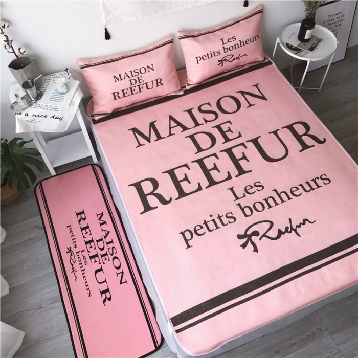 91家纺网 家纺一手货源 找家纺 昔可家纺 2017冰丝席系列女神梨花