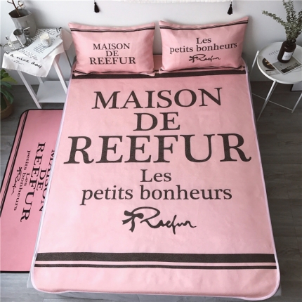 91家纺网 家纺一手货源 找家纺 昔可家纺 2017冰丝席系列女神梨花