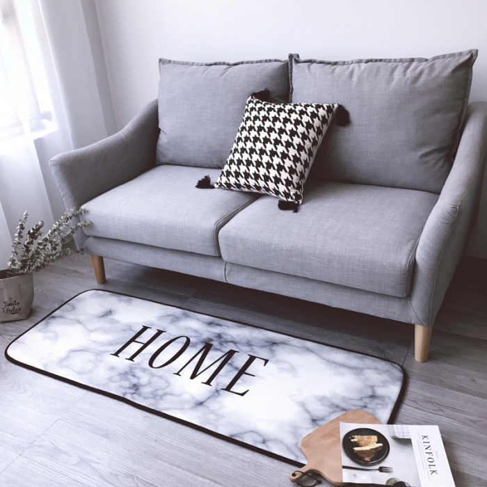 91家纺网 家纺一手货源 找家纺 昔可家纺 2017新款长条地垫Home